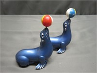 Vintage Circus Seals with Balls Toys