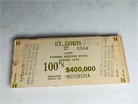 $100 Star Note St. Louis Fed Wood Brick End