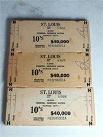 (3) $10 '77 St Louis Federal Reserve Currency Ends
