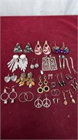 Large Lot of Vintage Dangling Earrings