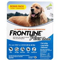 Frontline Plus Flea & Tick Dog Treatment  23-44 lb