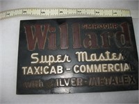 Vtg Willard Taxicab Emblem