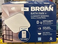 Broan Bath Fan + Humidity Sensing Wall Control