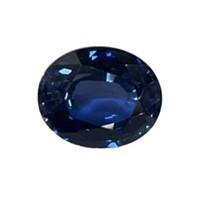 Genuine 6.40ct Oval Cut Blue Sapphire Gemstone