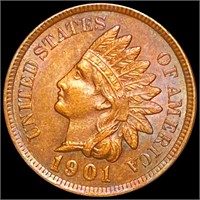 1901 Indian Head Penny CLOSELY UNC