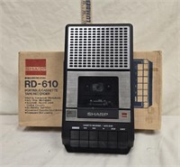 Portable Cassette Tape Recorder