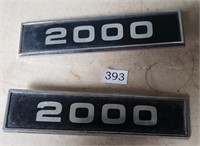 Two Badges that Say "2000"