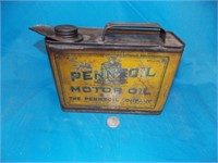 RARE 1920'S PENNZOIL HALF-GALLON OIL CAN -1920'S