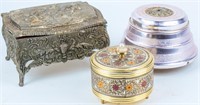 Vintage Vanity Powder & Jewelry Boxes