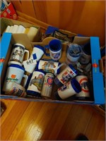 Cubs and beer brands mugs