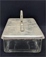 Glass Tea Caddy w/ Aluminum Lid