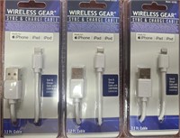3X3.2FT WIRELESS GEAR 3 I PHONE CHARGERS