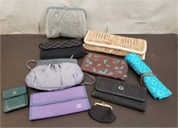 Lot of Handbags, Wallets, Jewelry Pouch & More