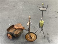Vintage Child’s Trike & Smokers Stand (A/F)
