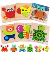 ($24) Gojmzo Wooden Puzzles for Toddlers 1-3