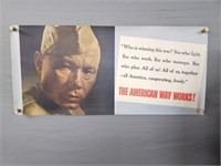 Authentic 1944 The American Way Works Poster