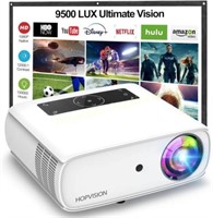 HOPVISION Native 1080P Projector  9500Lux  350 4K