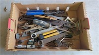 Box of assorted tools