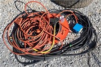 MISC LOT OF EXTENSION CORDS