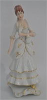 Royal Dux Porcelain Victorian Lady Figurine -614