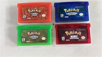 4pc KO Pokemon Game Boy Advance Games