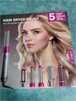 Hair dyer brush different attachments
