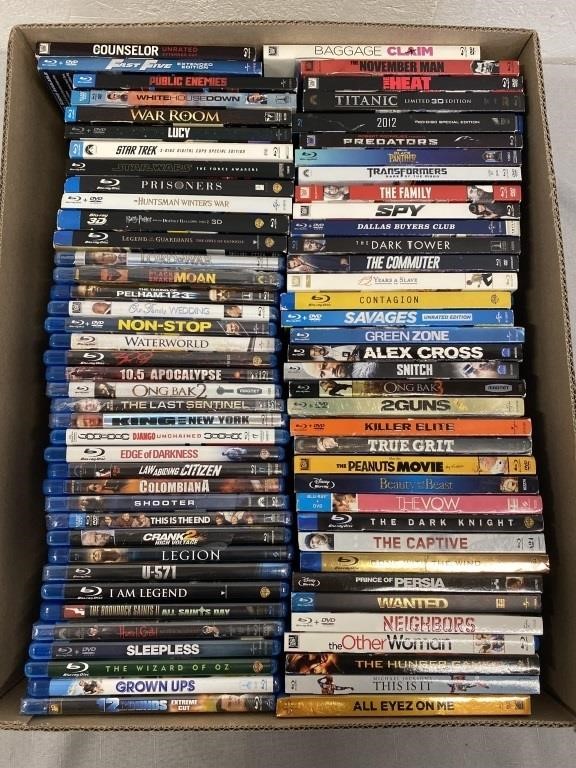 76 New/Used Blu-Ray & DVDs