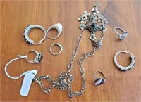 GROUP OF MARKED 925 ASSORTED JEWELRY