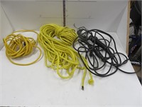 Trouble light, extension cord, 3/8" rope