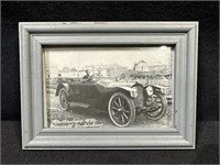Martinsburg, WV Post Card With Old Car - Framed