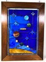Stain glass- solar system- Huston 2000
