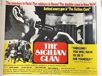 The Sicilian Clan 1969 vintage movie poster