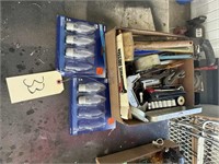 Box of Misc. Tools, Bulbs