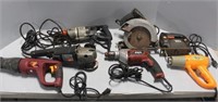 7 WORKING POWER TOOLS - SAW, DRILL, GRINDER