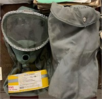 2 old MSA gas masks w canvas cases