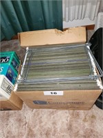 BOX OF HANGING FILE FOLDERS