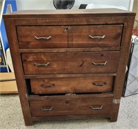 Vintage 4 Drawer Chest As Is