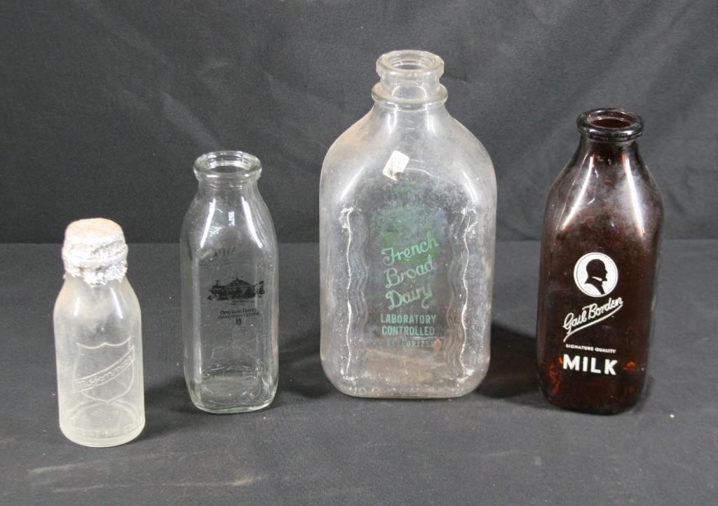 Vintage Milk Bottles