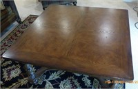 Wood Square Twisted Legs Coffee Table