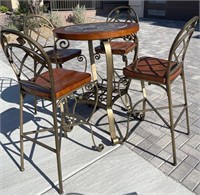 11 - PUB HEIGHT TABLE W/ 4 CHAIRS
