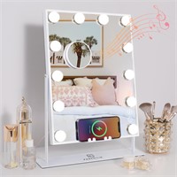 FENCHILIN White Vanity Mirror with Lights Wireles
