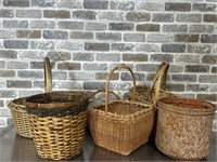 Wicker Basket for Decor, Waste, Storage, Planter