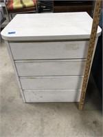 small white 3 drawer dresser