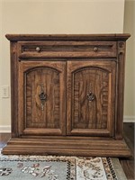 Mid Century Traditional Flip Top Server Cabinet