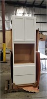 90H"× 31.75W x 26 Depth. White Cabinet with 2