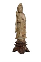 Chinese Soapstone Quan Yin Figure
