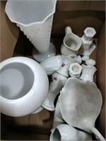Lot of white glass