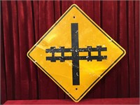 Retired RR Crossing Sign - 40.5"wide