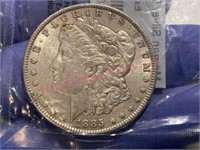 1885 Morgan silver dollar (90%) circ