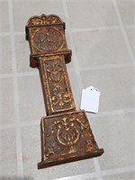 Cast Iron Coin Bank Grandfather Clock - approx.